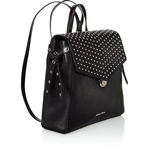 michael kors black bristol leather backpack